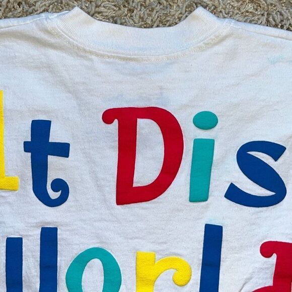 Vintage Walt Disney World Parks Its A Small World Long Sleeve T Shirt Screen Pri - Picture 12 of 12